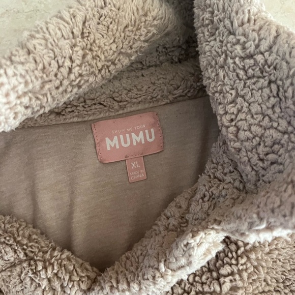 Show Me Your Mumu Cordelia Fleece Teddy Jacket Butterscotch - Picture 5 of 6